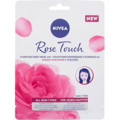 Nivea Rose Touch / Hydrating Sheet Mask 1pc W / Face Mask Sejas kopšana