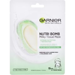 Garnier Skin Naturals / Nutri Bomb Almond Milk + Hyaluronic Acid 1pc W / Face Mask