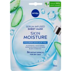 Nivea Skin Moisture / Serum Infused Sheet Mask 1pc W / Face Mask Sejas kopšana