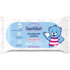 Nivea NIVEA Bambino Chusteczki wodne 3w1 hipoalergiczne  1 x 57 szt Mitrās salvetes