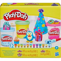 PLAY-DOH Svētku plastilīna komplekts, 12 gab.