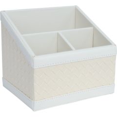 Pildspalvu turētājs WILMA 15,5×12,5×13,5 cm, balts Rakstāmgalda organizēšana