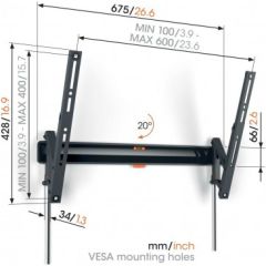 Wall Mount Vogels Comfort Tilt,40-77''