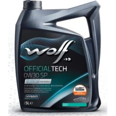 Wolf OFFICIALTECH 0W30 SP 5L ACEA C2, API SP, LL-12 FE Motora eļļas