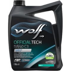 Wolf OFFICIALTECH 5W40 C3 5L SN/CF,C2,C3-16, LL-04 Motora eļļas