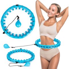 Modernhome Hula hop ar masāžas ierīci un papildu svaru fitnesa treniņiem