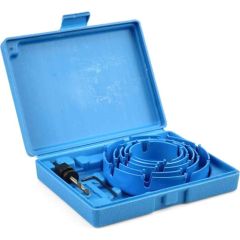 Geko Kroņurbju kompl. kastē 64-76-89-102-127mm ar cietkaus.zobiem Instrumentu kastes