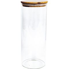 Glass jar THERON D10xH18cm with a lid Glāzes un karafes
