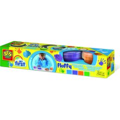 SES Мои первые пальчиковые краски Fluffy, 4 цвета Конструкторы