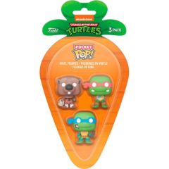 Funko 3-Pack Carrot Pocket Pop!: Teenage Mutant Ninja Turtles - Leonardo/Raphael/Splinter Vinyl Figures Piederumi konsolēm