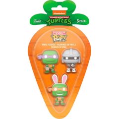Funko 3-Pack Carrot Pocket Pop!: Teenage Mutant Ninja Turtles - Donatello/Michelangelo/Shredder Vinyl Figures Piederumi konsolēm