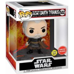 Funko Pop! Deluxe: Disney Star Wars - Red Saber Series Vol.1 - Darth Tyranus (Glows in the Dark) (Gamestop Exclusive) #522 Vinyl Figure Piederumi konsolēm
