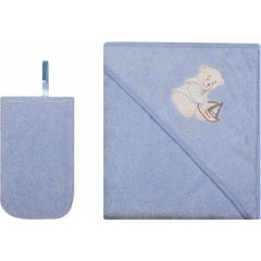 WOMAR double after bath covers with a washcloth 80x80 cm Light Blue