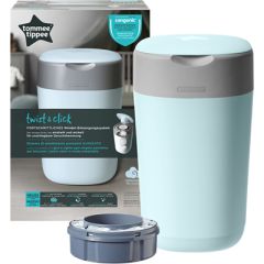 Tommee Tippee  autiņbiksīšu konteiners Twist & Click, debeszils, 85100302 Autiņbiksītes