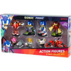SONIC Комплект артикулированных фигурок, 8 шт, 7.5 см
