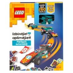 LEGO ICONIC Aktivitāšu grāmata "Būvē un izrotā: Automašīnas" - Latviešu Lego Art