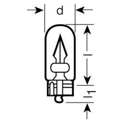 Osram spuldze W5W 2845 Autospuldzes