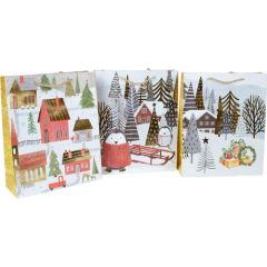 Dāvanu maisiņš WONDERLAND M, 26x32x10cm, mix Dāvanu maisiņi 