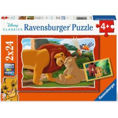 Ravensburger Puzzle 2x24 pc Family of the Lion King Puzles