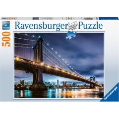 Ravensburger Puzzle 500 pc Sleepless City New York Puzles
