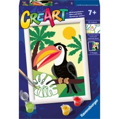 Ravensburger Paint by Numbers Toucan in the jungle Radošās rotaļlietas