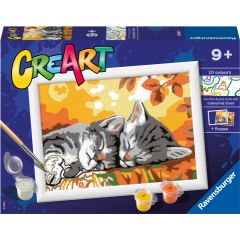 Ravensburger Paint by Numbers Autumn Cats Radošās rotaļlietas