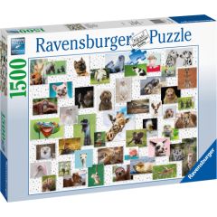 Ravensburger Puzzle 1500 pc Funny Animals Collage Puzles