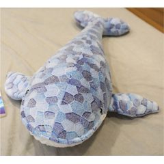 LeanToys Maskotka Pluszowa Wieloryb Szary 90 cm LEAN Toys Mīkstās rotaļlietas