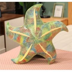 LeanToys Maskotka Pluszowa Rozgwiazda Zielona Poduszka 45 cm Mīkstās rotaļlietas