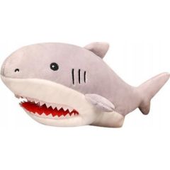 LeanToys Pluszowa Maskotka Rekin Pacynka 30 cm Mīkstās rotaļlietas