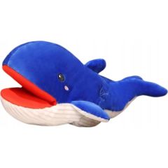 LeanToys Pluszowa Maskotka Wieloryb Niebieski Pacynka 30 cm Mīkstās rotaļlietas
