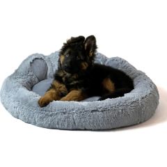 GO GIFT Dog and cat bed L - grey - 55x55 cm