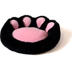 Go Gift GoGift pawpaw bed black-pink L 55 x 55 cm