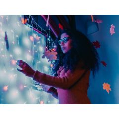 TWINKLY Curtain 210 (TWW210SPP-TEU) Intelligent LED Lights 210 LED RGB+W 2,1 m Ziemassvētku lampiņas, LED virtenes