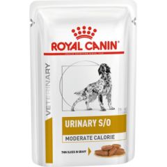 ROYAL CANIN Urinary S/O Moderate Calorie Wet dog food Chunks in sauce 12x100 g Barība