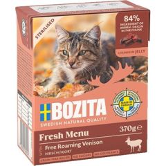 BOZITA Sterylised - Dziczyzna, kawałki w galarecie - mokra karma dla kota - 370g