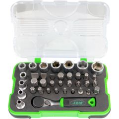 JBM 38 PIECES MINI RATHCET SET 1/4"