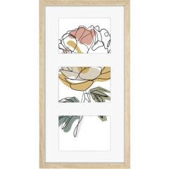 Hama 00175965 Kopenhagen Oak 23x45cm Portrait Frame Gallery Foto rāmji, un dekoratīvās bildes