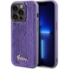 Guess -  Guess Sequin Script Logo Case for iPhone 14 Pro Max Purple