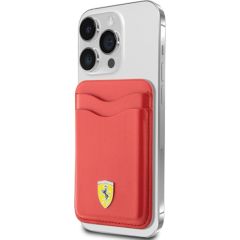 Ferrari Wallet Card Slot FEWCMRSIR czerwony|red MagSafe Leather 2023 Collection