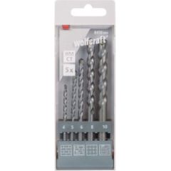 Betona urbju komplekts Wolfcraft; 4-10 mm; 5 gab. Piederumi urbjiem