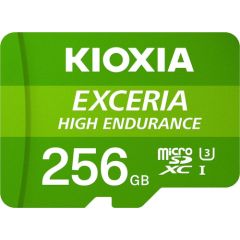 Kioxia Exceria High Endurance MicroSDXC 256 GB Class 10 UHS-I/U3 A1 V30 (LMHE1G256GG2) Atmiņas kartes micro SD SDHC