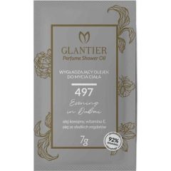 GLANTIER 497 PERFUME SHOWER OIL SAMPLE 7g - Ķermeņa dušas eļļa gludai ādai sievietēm