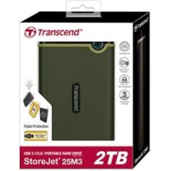 Transcend Slim StoreJet 2.5'' M3S, 2 TB, Portable HDD