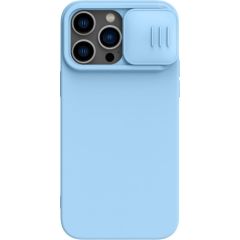 Case Nillkin CamShield Silky Silicone Apple iPhone 15 Pro Max light blue Neoriģinālie Maciņi