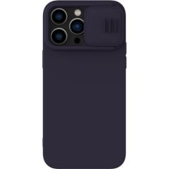 Case Nillkin CamShield Silky Silicone Apple iPhone 15 Pro Max dark purple Neoriģinālie Maciņi