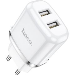 Charger Hoco N4 with 2 USB (2.4A) white