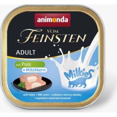 ANIMONDA Vom Feinsten Adult Milkies with Turkey and Milky Filling - Wet Cat Food - 100g Kaķu konservi
