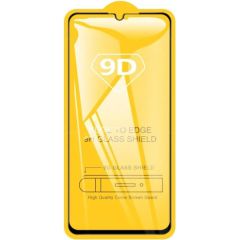 RoGer Full Face 9D Tempered Glass Aizsargstikls Pilnam Ekrānam Samsung Galaxy A22 4G Melns Ekrānu aizsardzība