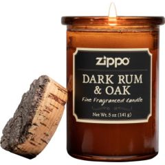 Aromātiskā svece Zippo Dark Rum & Oak (Tumšais rums un ozols)